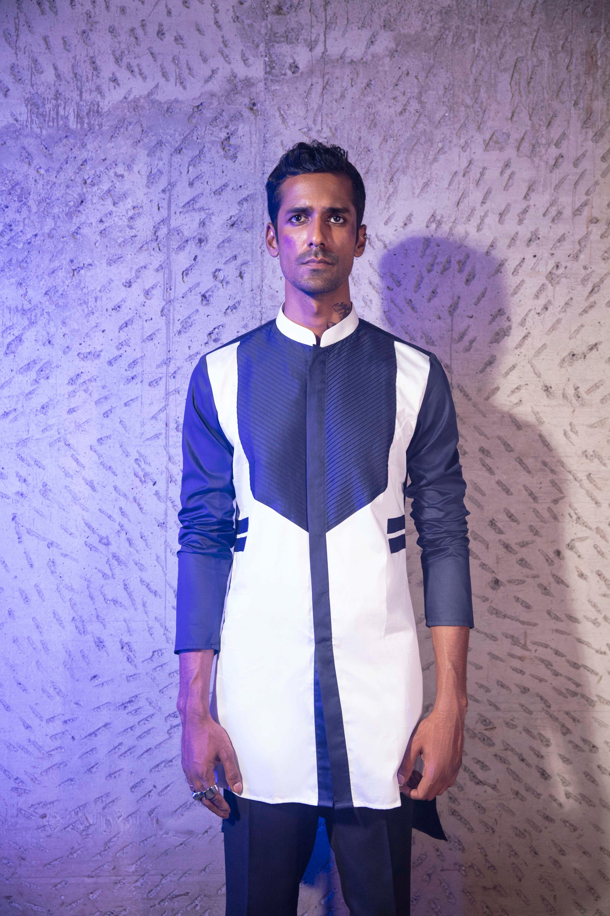 Alpha Edge Blue Kurta