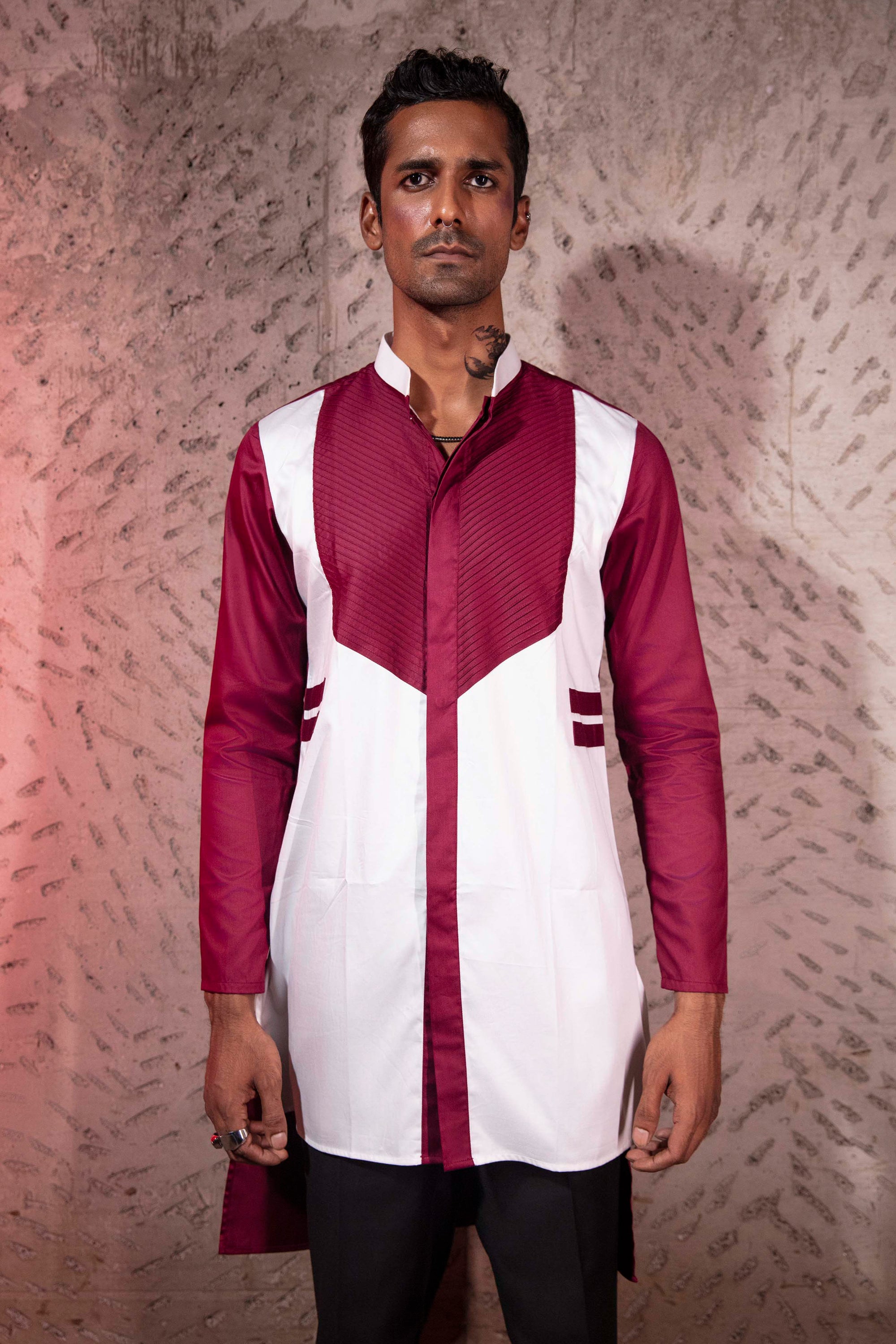 Alpha Edge Red Kurta