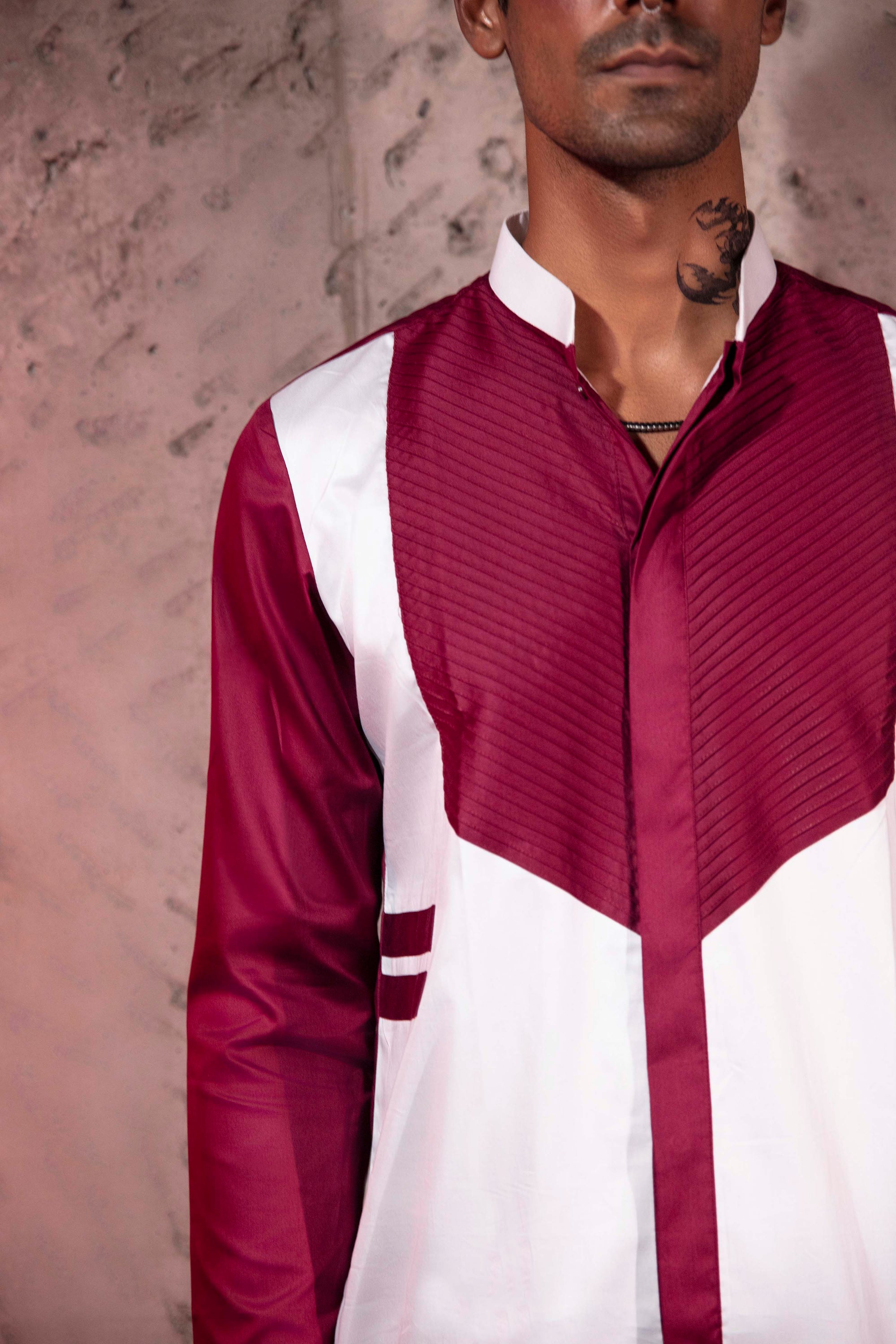 Alpha Edge Red Kurta