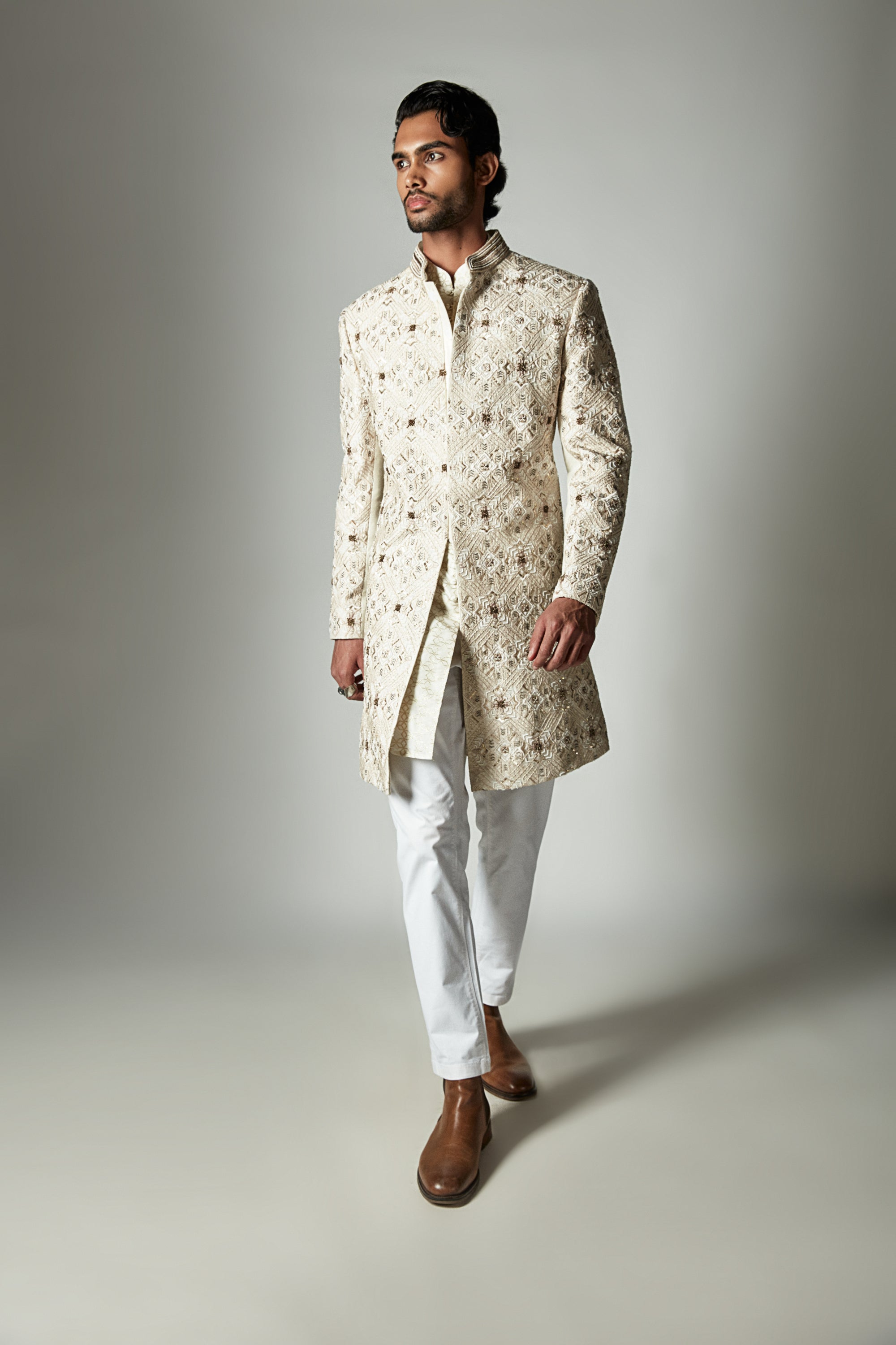 Evolve Ivory Sherwani